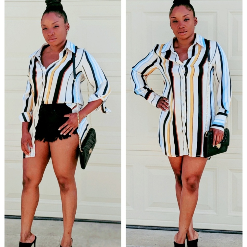 Long Sleeve Stripe Shirt